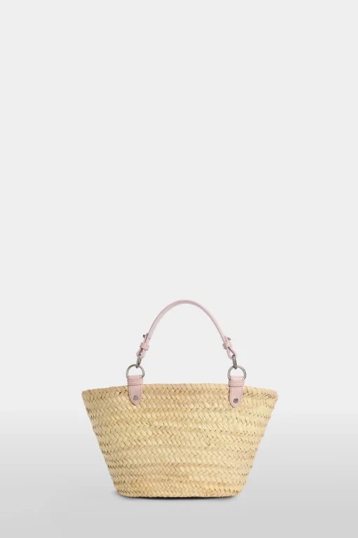 Borsa di Paglia Media Rosa