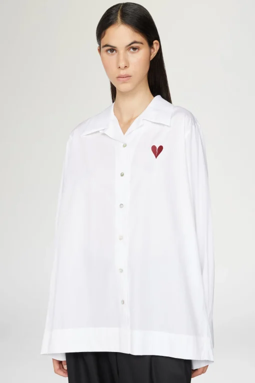 Camicia Cuore Spezzato Bianca