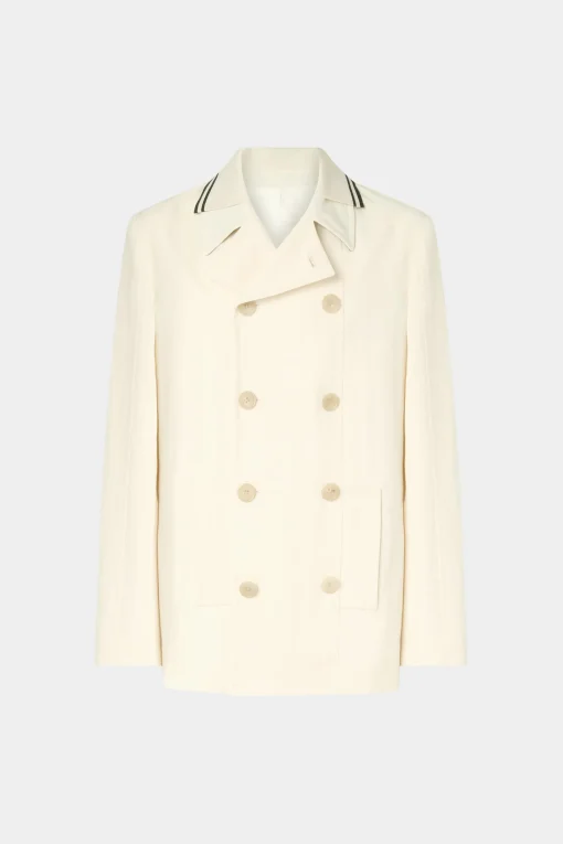 Cappotto Doppiopetto Crema