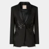 Giacca nera con paillettes