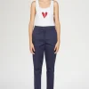 Pantaloni Slim Blu