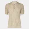 Polo in Maglia Beige