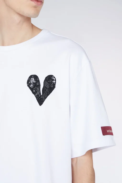T-shirt Cuore Bianca