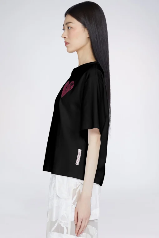 T-shirt Cuore Nera