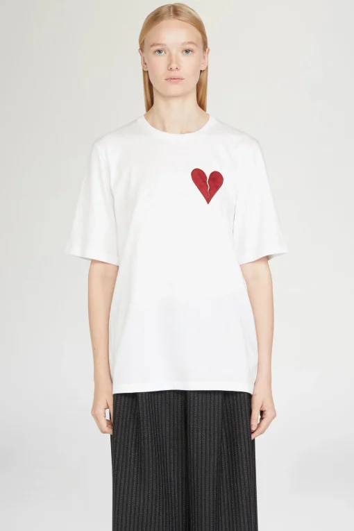 T-shirt Cuore Spezzato Bianca