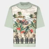 T-shirt in Cotone Verde